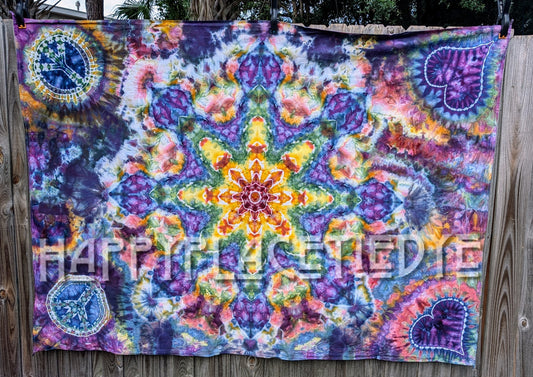 Large Tie Dye Tapestry