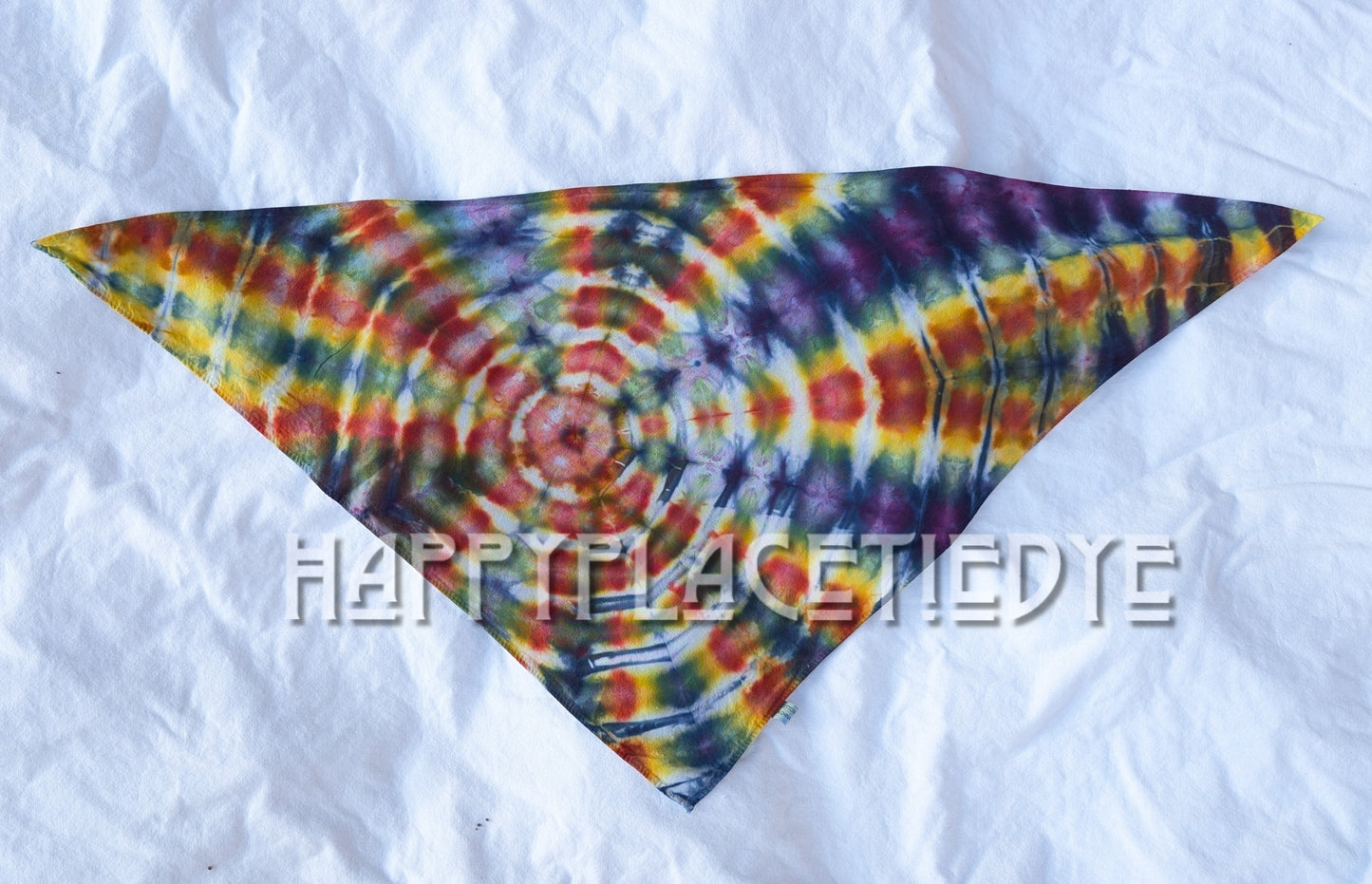 Tie Dye Triangle Bandana