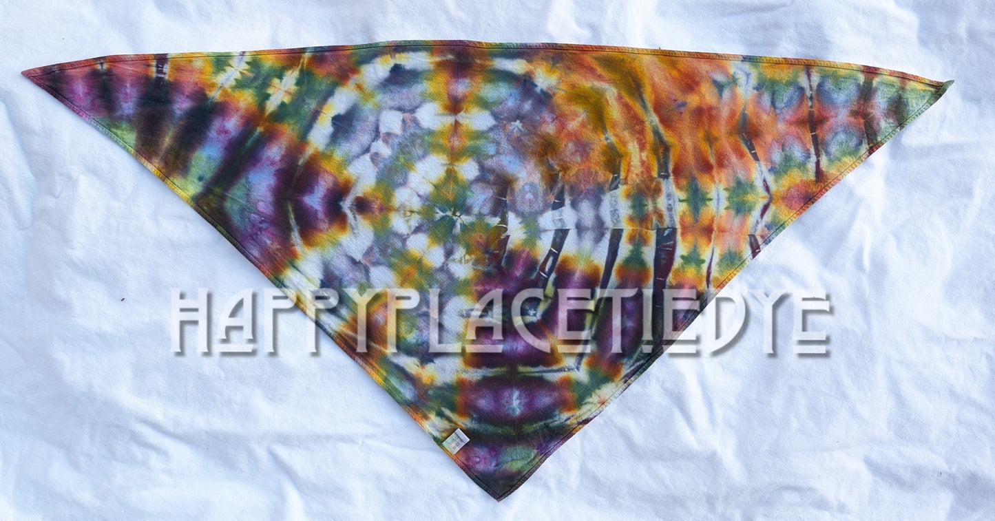 Tie Dye Triangle Bandana