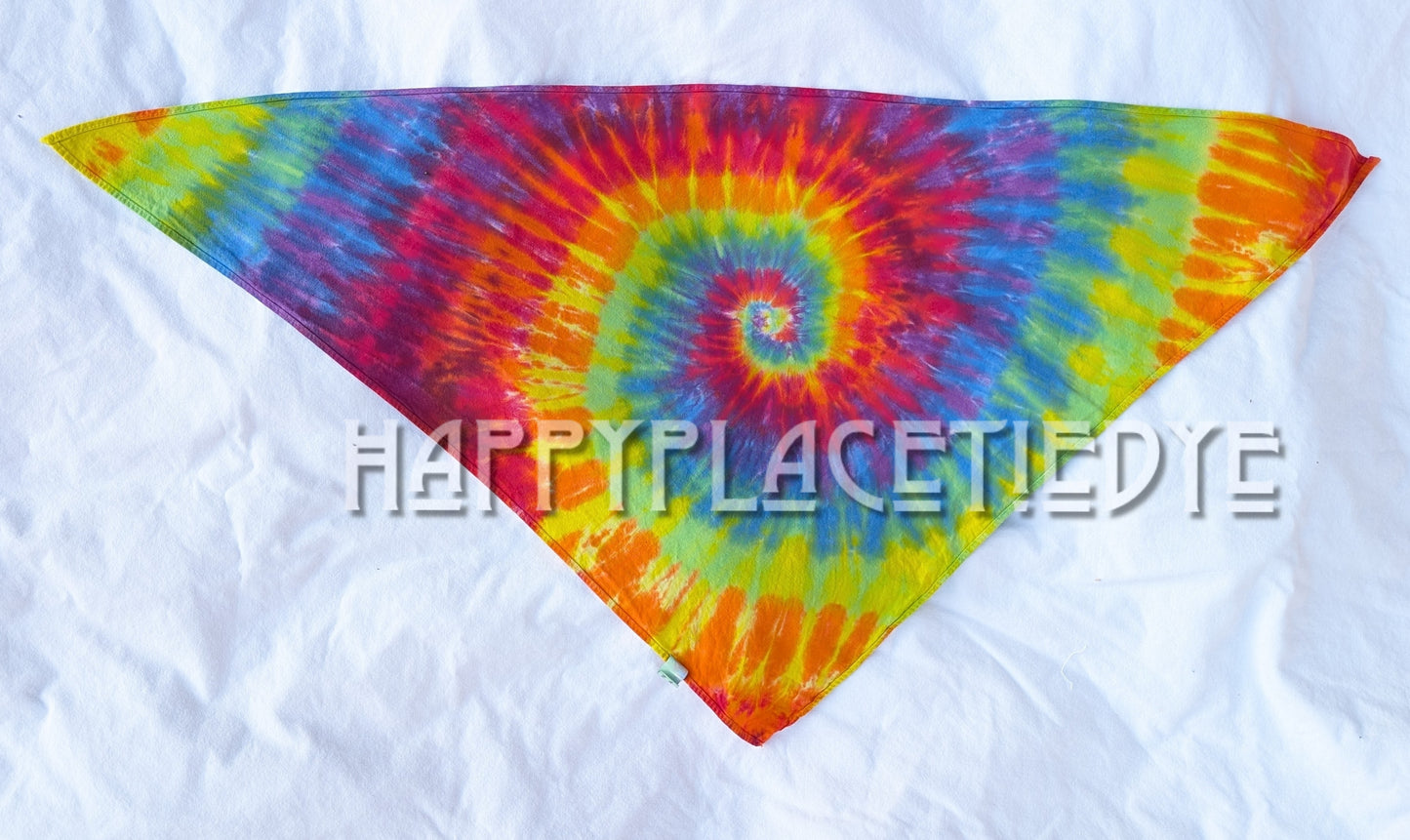 Tie Dye Triangle Bandana