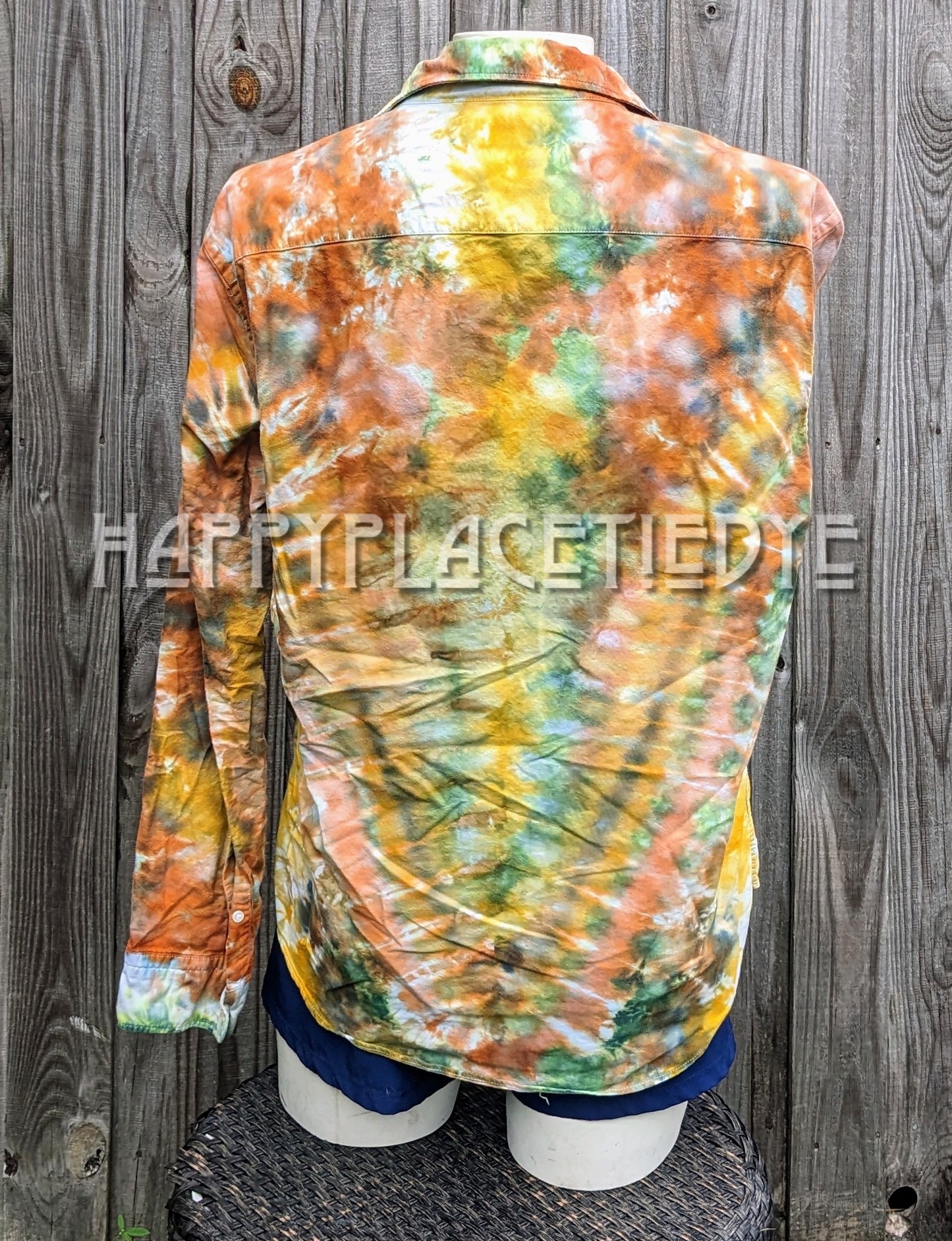 Large Long Sleeve Tie Dye Shirt