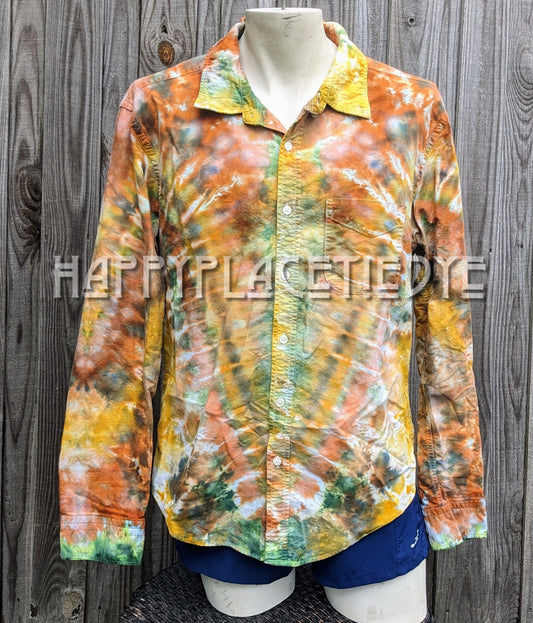 Large Long Sleeve Tie Dye Shirt